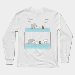 Message In A Bottle Long Sleeve T-Shirt